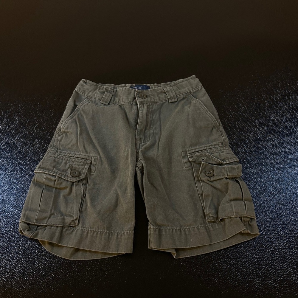 Polo Ralph Lauren Cargo Shorts Casual Outdoor Play Olive Green‎ Baby 5T
